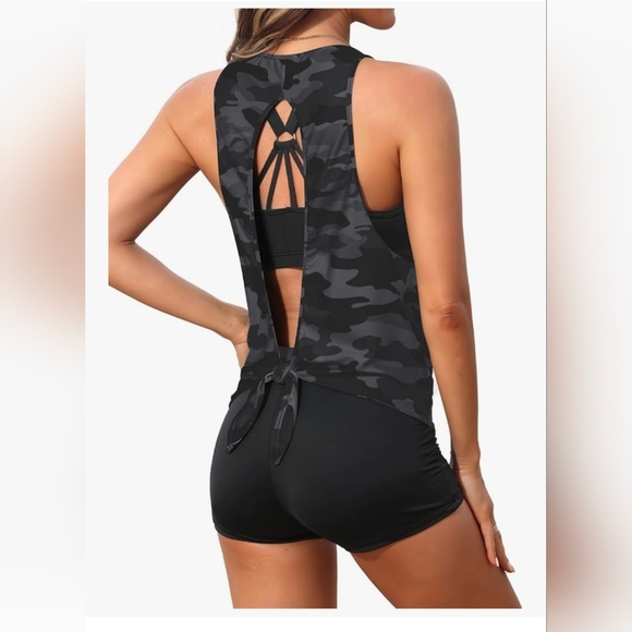 Aqua Eve 3 Piece Tankini Swimsuit #1074 - Picture 1 of 14